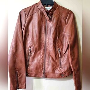 Women's Marley & Me brown faux leather jacket